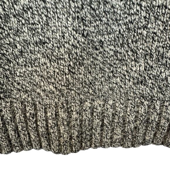 VTG Express Merino Wool Knit Turtle Neck Sweater Women M Green Cropped Pullover - Picture 7 of 12